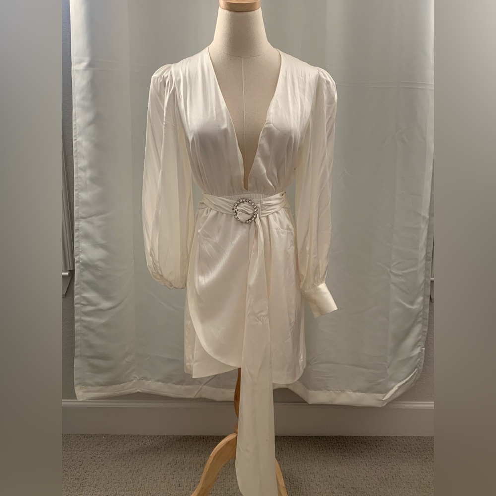 Retrofete white mini dress